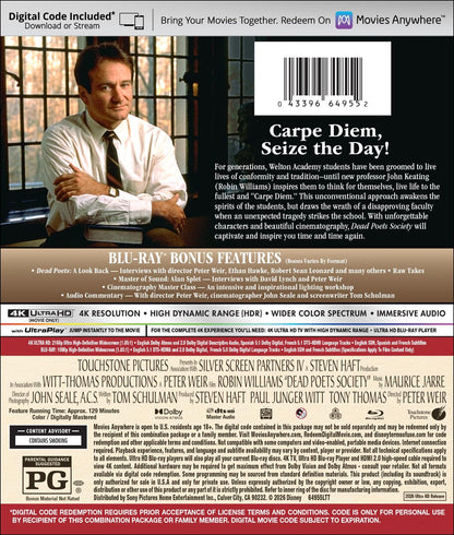 [Pre-Order] Dead Poets Society 4K
