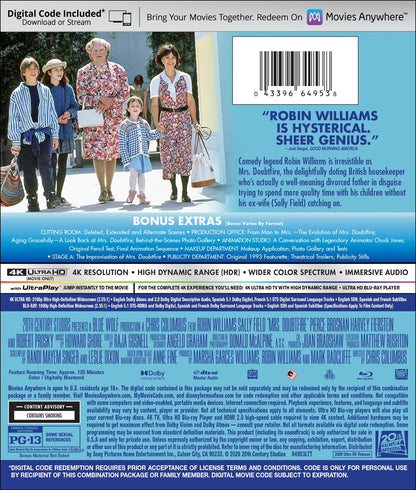 [Pre-Order] Mrs. Doubtfire 4K