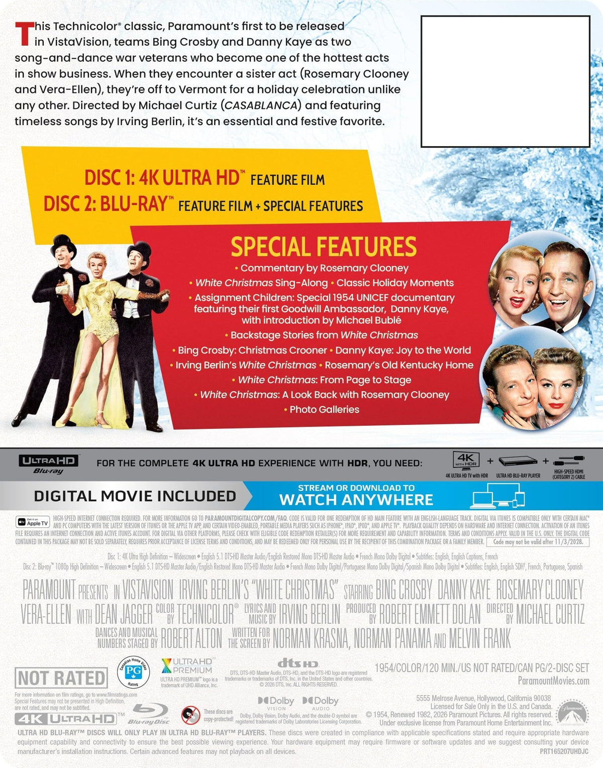 [Pre-Order] White Christmas 4K SteelBook