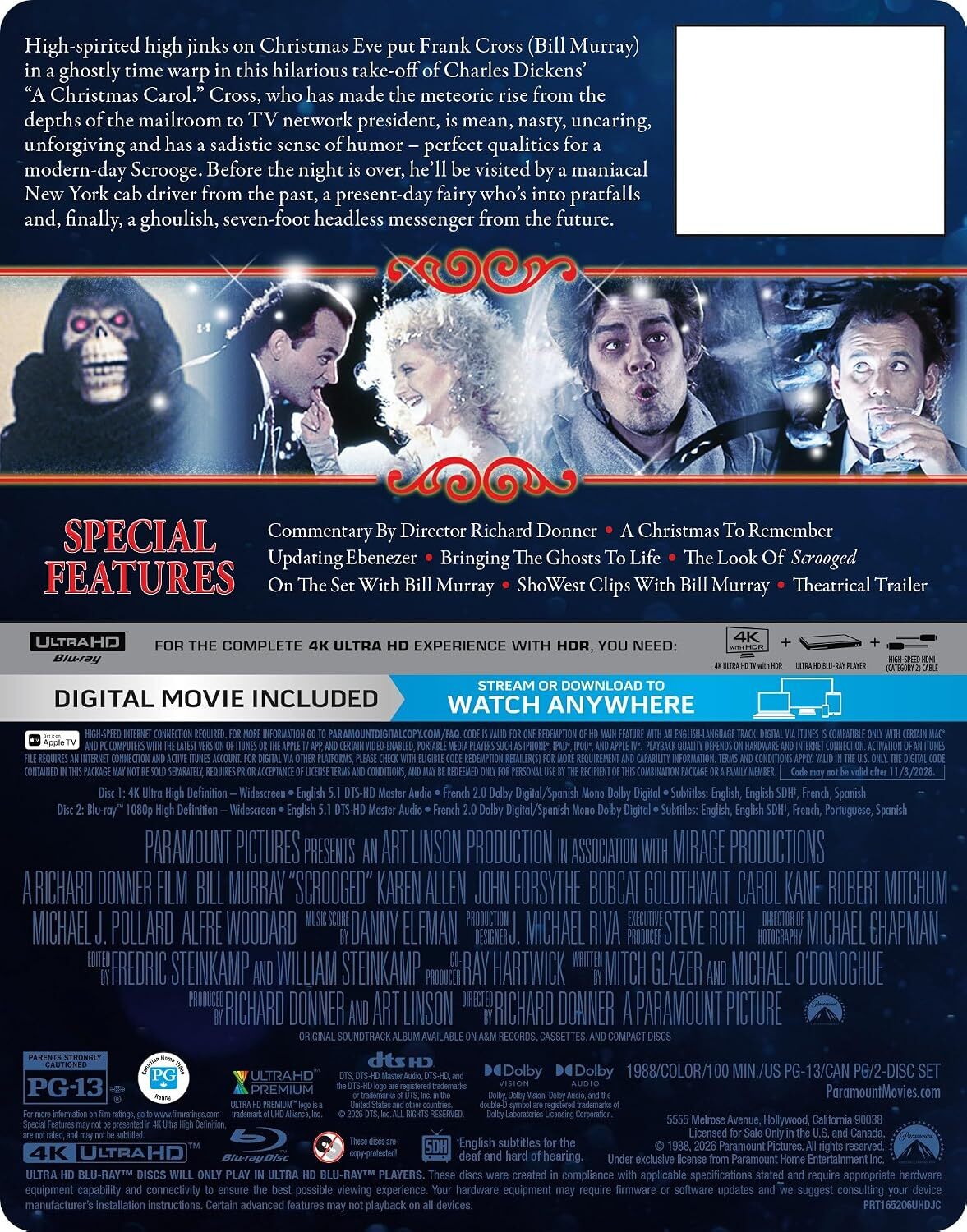 [Pre-Order] Scrooged 4K SteelBook