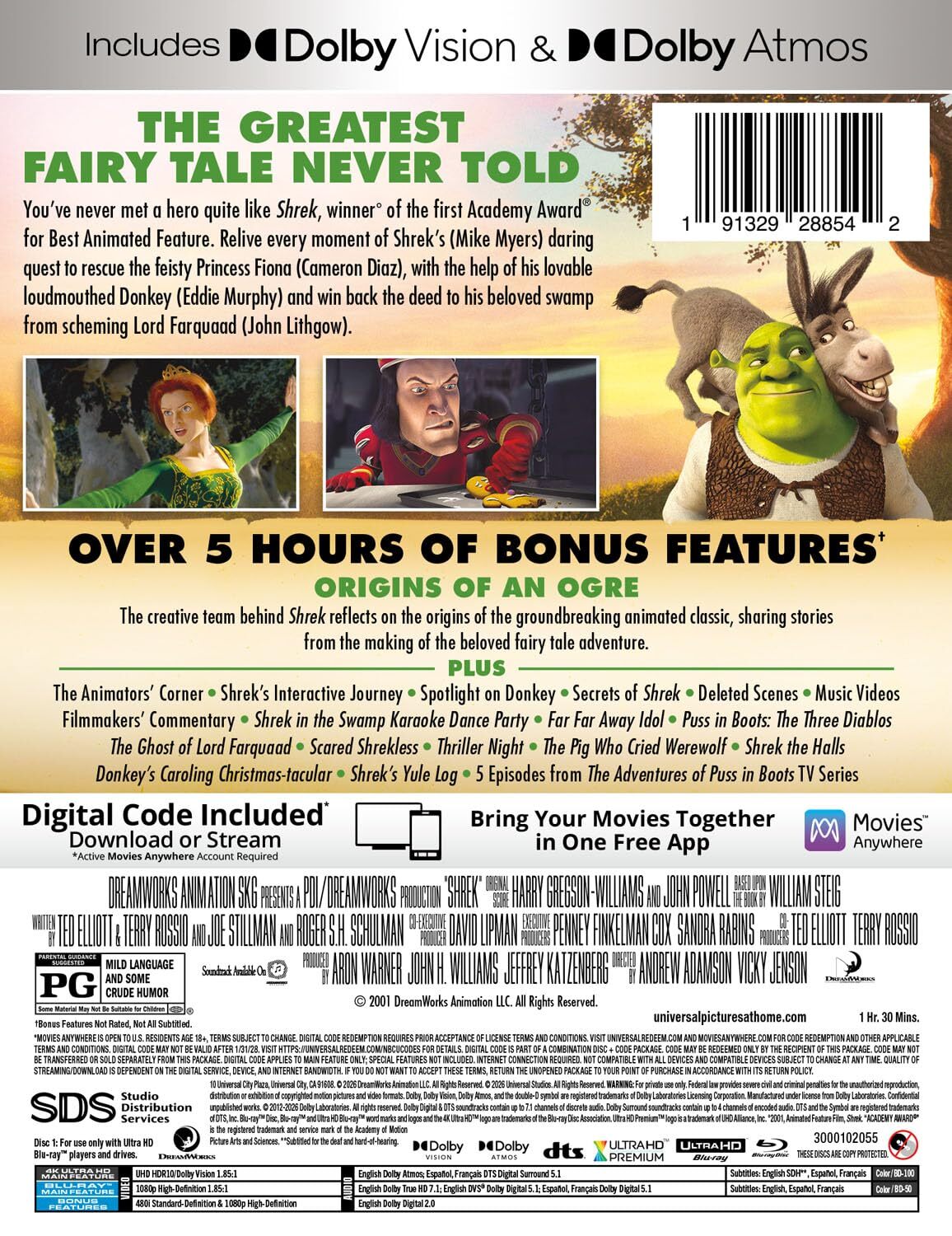 [Pre-Order] Shrek 4K: 25th Anniversary Edition SteelBook (2001)