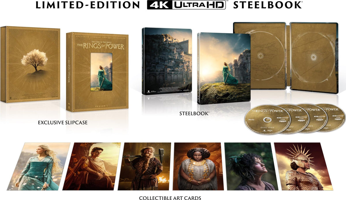 [Pre-Order] The Lord of the Rings: The Rings of Power - Season 1 Full Slip SteelBook (Exclusive)