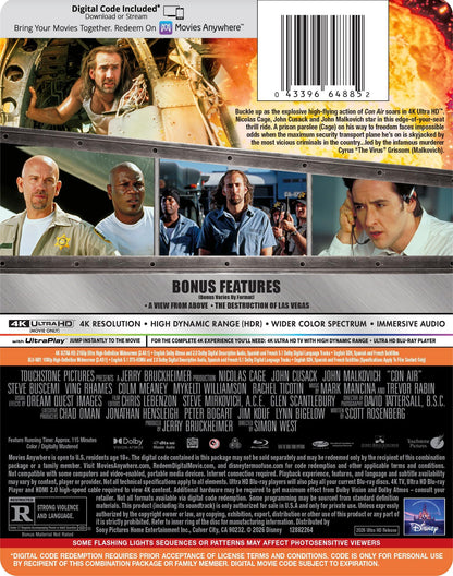 [Pre-Order] Con Air 4K SteelBook (1997)