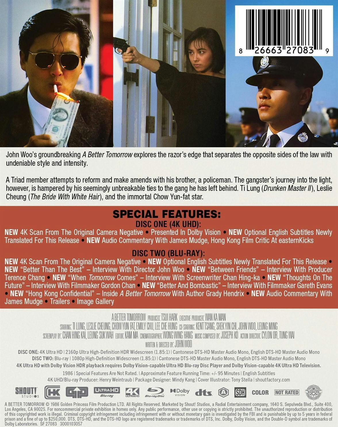 [Pre-Order] A Better Tomorrow 4K SteelBook (1986)