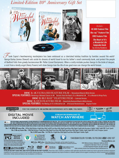 [Pre-Order] It's a Wonderful Life 4K: 80th Anniversary Gift Set