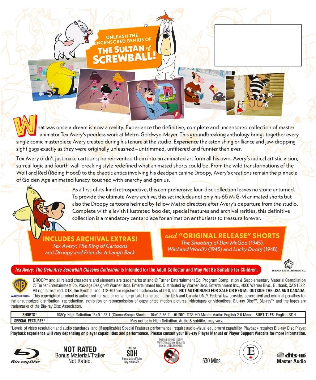 [Pre-Order] Tex Avery: The Definitive Screwball Classics Collection - Warner Archive Collection