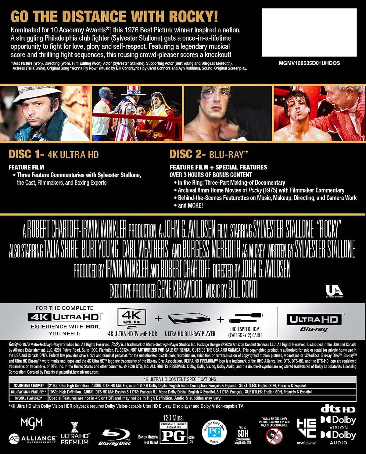[Pre-Order] Rocky 4K Full Slip SteelBook: 50th Anniversary Edition (1976)