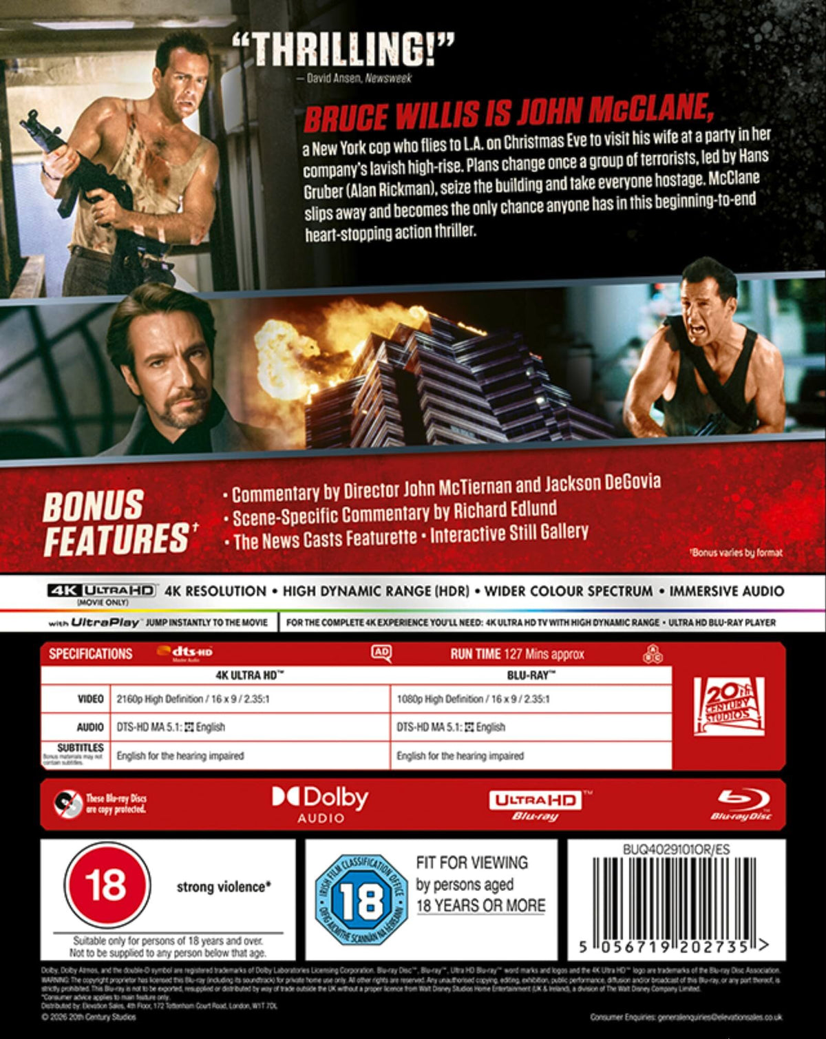 [Pre-Order] Die Hard 4K (1988)(UK)