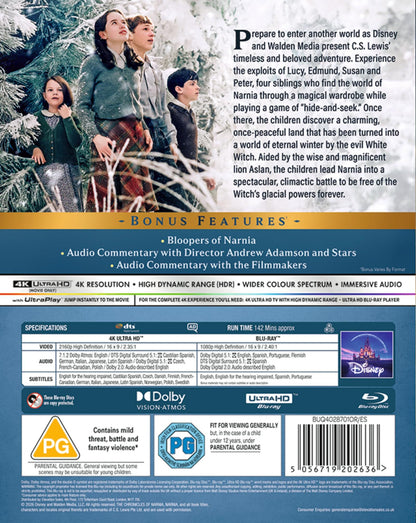 [Pre-Order] The Chronicles of Narnia: The Lion, the Witch and the Wardrobe 4K (UK)
