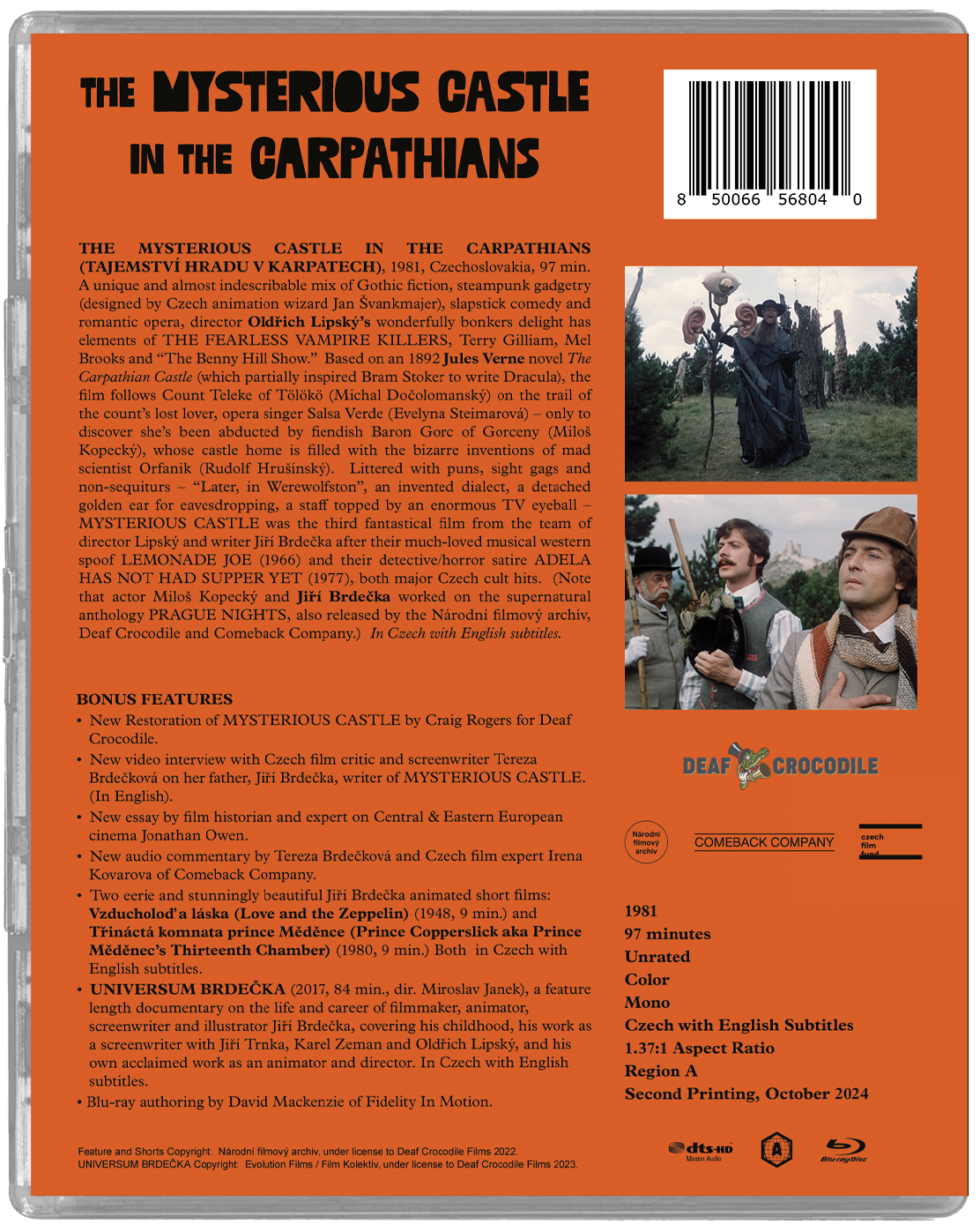 The Mysterious Castle in the Carpathians: Limited Edition (Re-release)(DC-018)(Exclusive)