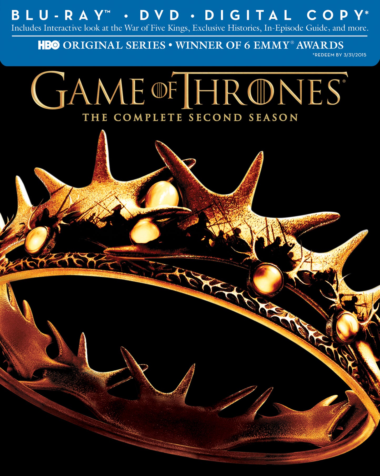 Game of Thrones: Season 2 (BD/DVD + Digital Copy)(Slip)