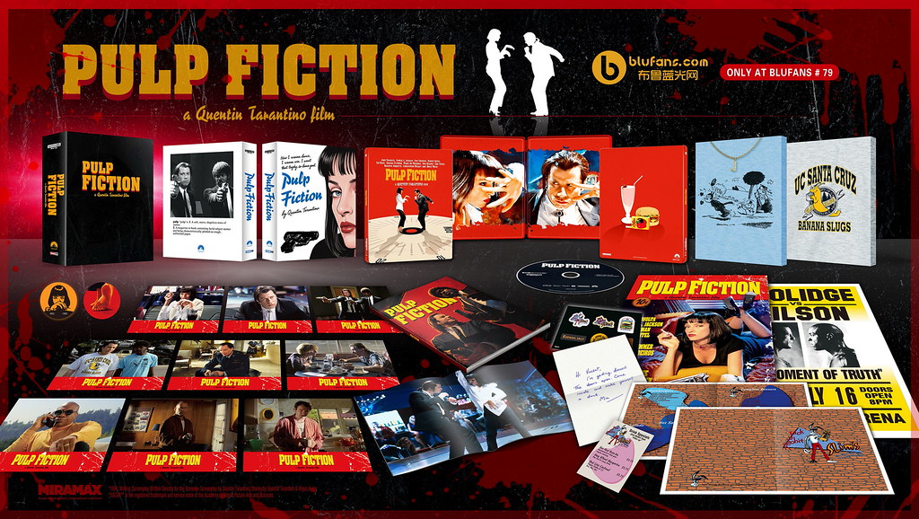 [Pre-Order] Pulp Fiction 4K XL Full Slip SteelBook (Blufans OAB#79)(China)