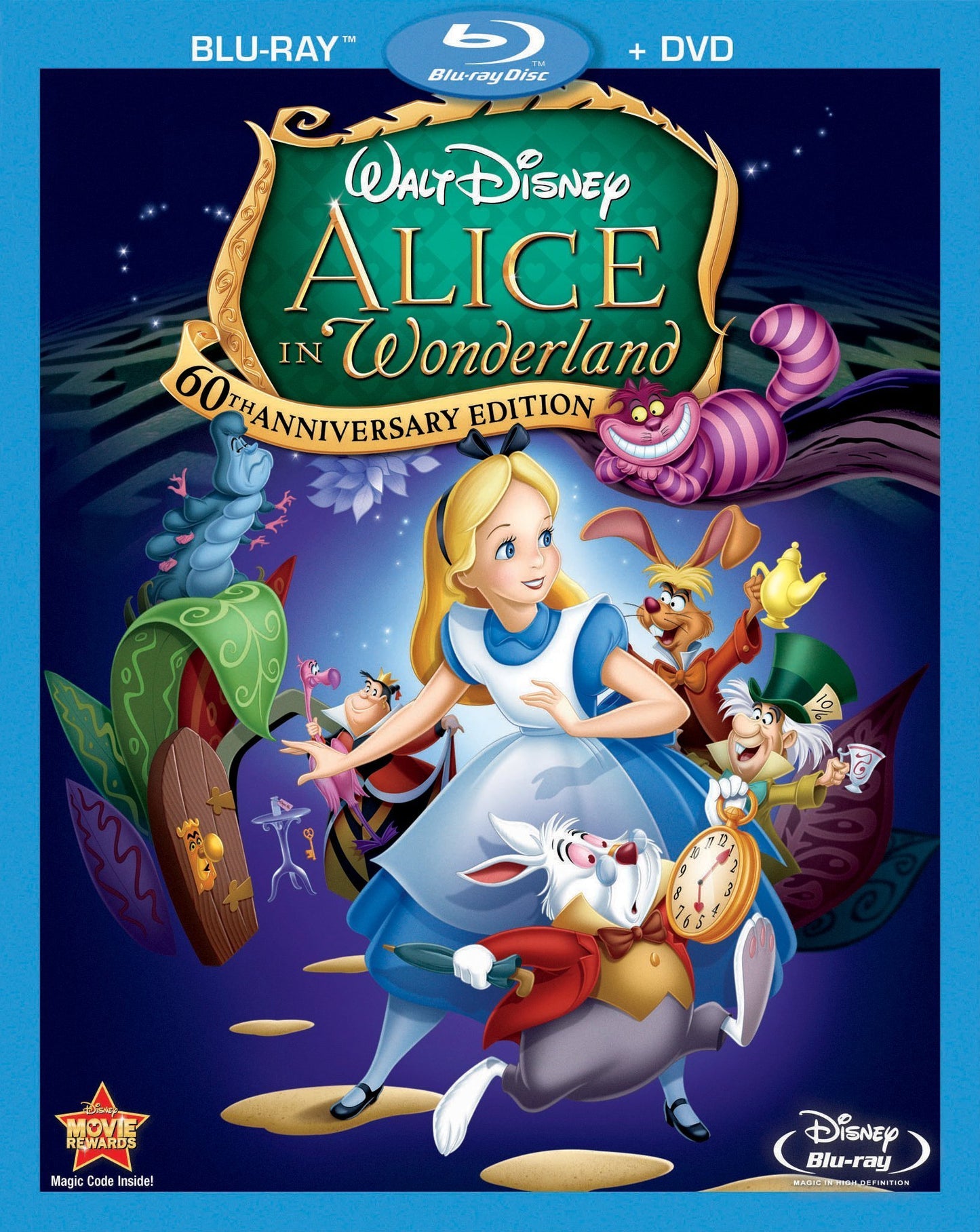 Alice in Wonderland: 60th Anniversary Edition (1951)(BD/DVD)(Slip)