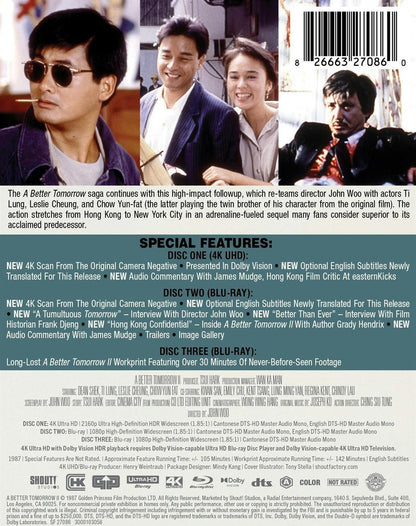 [Pre-Order] A Better Tomorrow II 4K SteelBook (1987)
