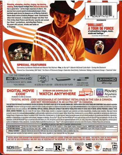 A Clockwork Orange 4K SteelBook (Exclusive)