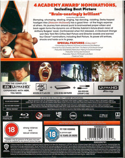 A Clockwork Orange 4K SteelBook (Titans of Cult #12)(UK)