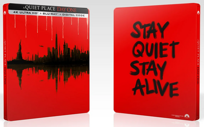 A Quiet Place: Day One 4K SteelBook - Red Edition (2024)(Exclusive)