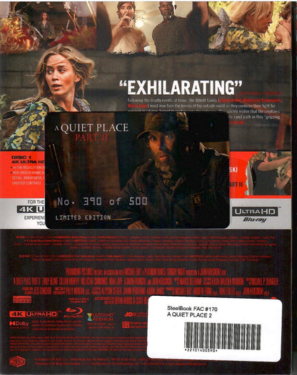 A Quiet Place: Part II 4K XL Double Lenticular SteelBook (2)(FAC#170)(Czech)