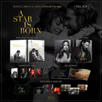 A Star is Born 4K Full Slip SteelBook: Extended Cut (2018)(ME#25)(Hong Kong)