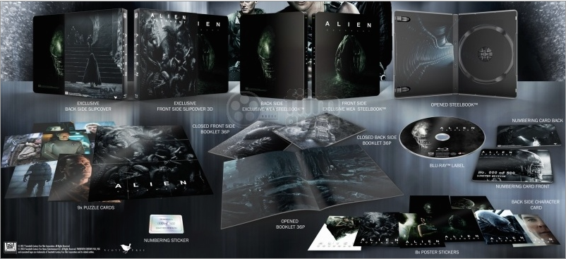 Alien: Covenant 1-Click SteelBook Maniacs Box Set (FAC#85)(Czech)