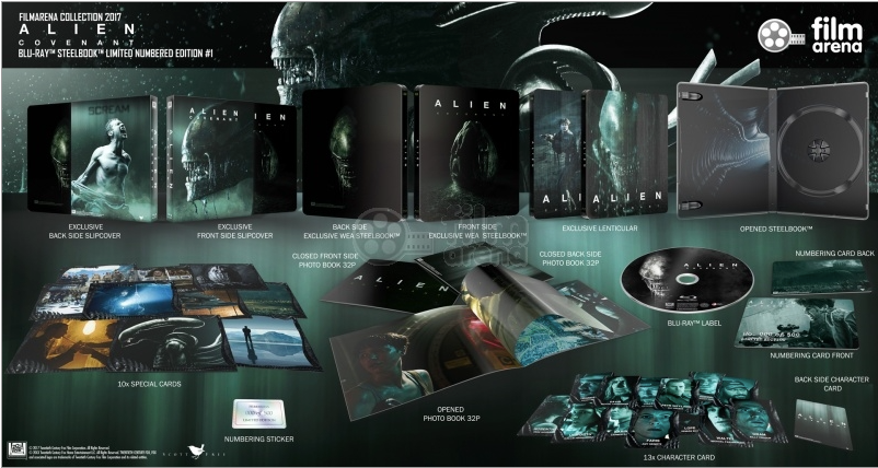 Alien: Covenant 1-Click SteelBook Maniacs Box Set (FAC#85)(Czech)