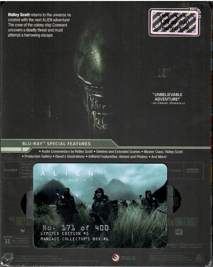Alien: Covenant SteelBook w/ Lenticular Magnet (FAC#85)(Czech)