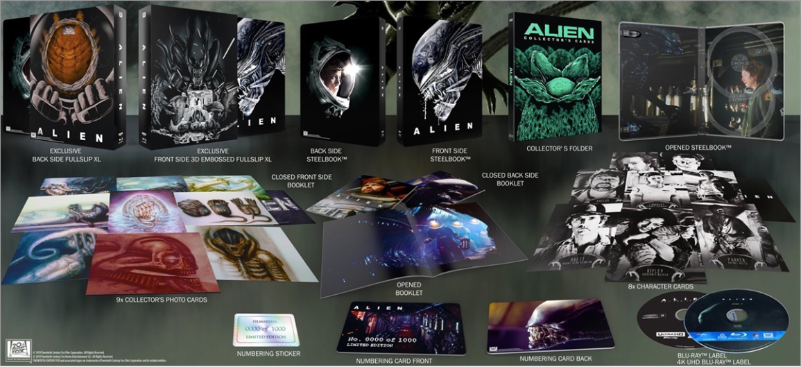 Alien 4K XL Embossed Full Slip SteelBook (1979)(FAC#120)(Czech)