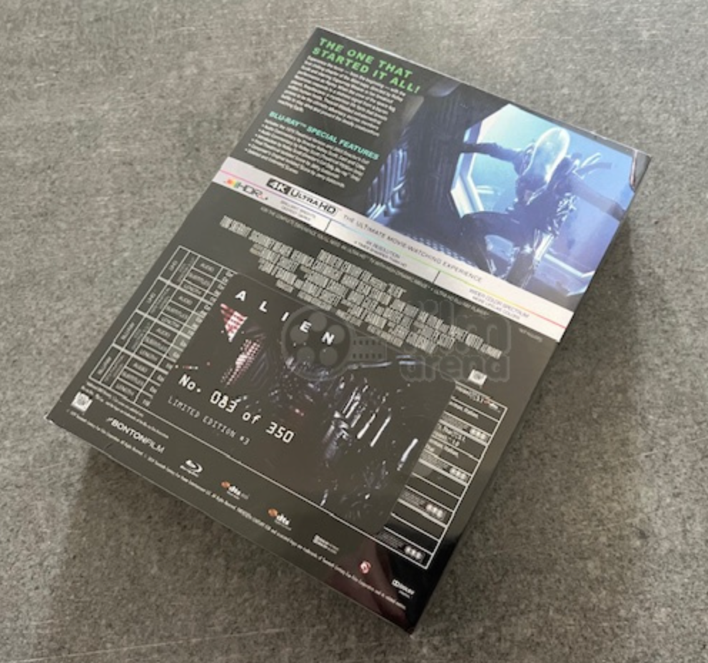 Alien 4K XL Full Slip SteelBook: Glow in the Dark Edition (1979)(FAC#120)(Czech)