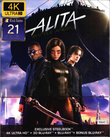 Alita: Battle Angel 3D & 4K 1/4 Slip SteelBook (BB#21)(Czech)