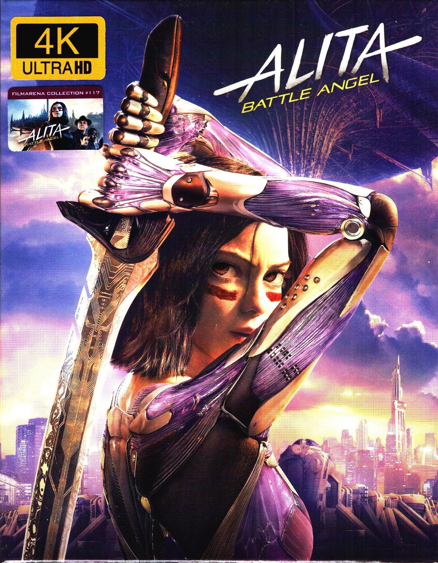 Alita: Battle Angel 3D & 4K XL Full Slip SteelBook + Lenticular Magnet (FAC#117)(Czech)