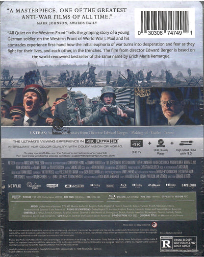 All Quiet on the Western Front 4K SteelBook (2022)