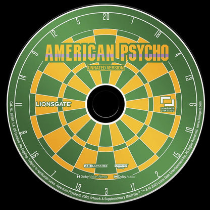 American Psycho 4K DigiPack: Uncut Version w/ Corrected Disc (Exclusive)