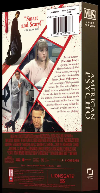 American Psycho: Uncut Version (VHS)(Exclusive)