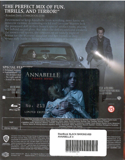 Annabelle Comes Home XL Full Slip SteelBook + Lenticular Magnet (BB#30)(Czech)