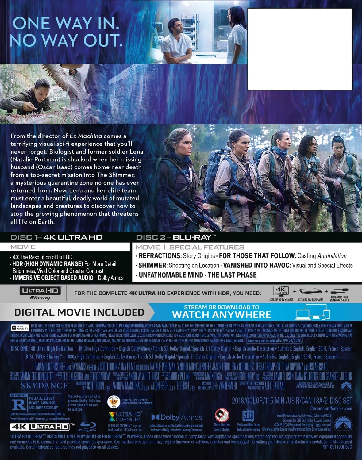[Pre-Order] Annihilation 4K SteelBook