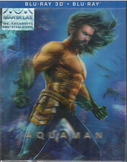 Aquaman 3D Double Lenticular SteelBook (2018)(ME#24)(Hong Kong)