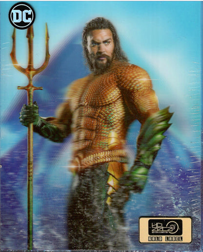 Aquaman 3D & 4K Lenticular 1-Click SteelBook (HDZeta Gold Label)(2018)(China)(EMPTY)(Slip Box)