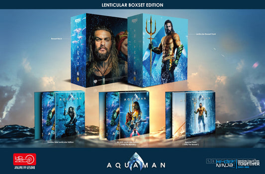 Aquaman 3D + 4K 1-Click Lenticular SteelBook (HDZeta Gold Label #0?)(China)