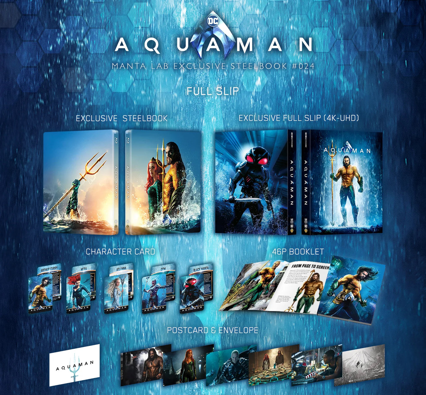 Aquaman 4K Full Slip SteelBook (2018)(ME#24)(Hong Kong)