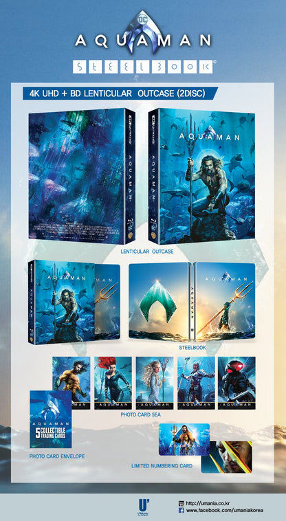 Aquaman 4K Lenticular SteelBook (2018)(UMS#05)(Korea)