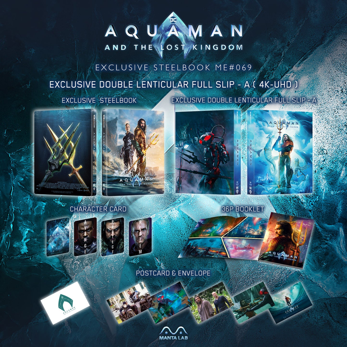 Aquaman: The Lost Kingdom 4K 1-Click SteelBook (ME#69)(Hong Kong)