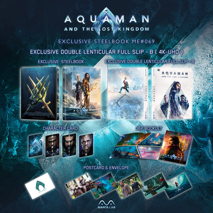 Aquaman: The Lost Kingdom 4K Double Lenticular B SteelBook (ME#69)(Hong Kong)