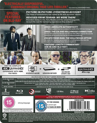 Argo 4K SteelBook (2012)(UK)