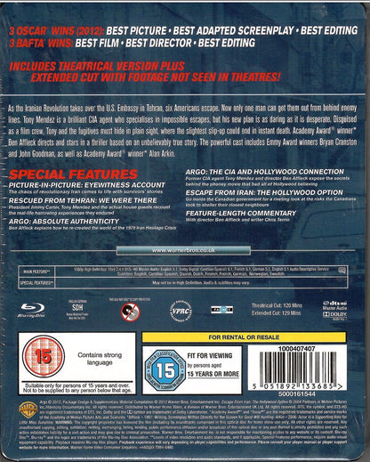 Argo SteelBook (2012)(UK)