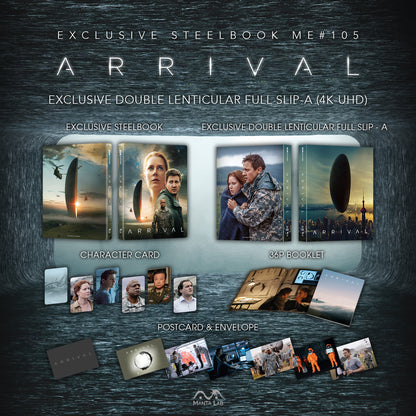 [Pre-Order] Arrival 4K Double Lenticular A SteelBook (2016)(ME#105)Hong Kong)