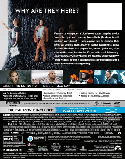 [Pre-Order] Arrival 4K SteelBook (2016)(Re-release)