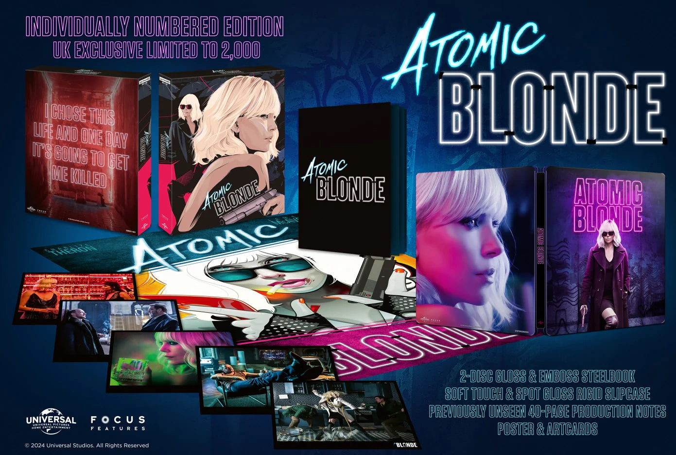 Atomic Blonde 4K Full Slip SteelBook: Collector's Edition (UK)