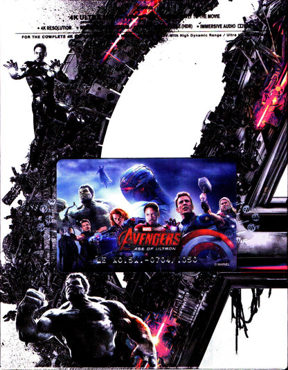 Avengers: Age of Ultron 3D & 4K Full Slip A1 SteelBook (WCE#015)(Korea)