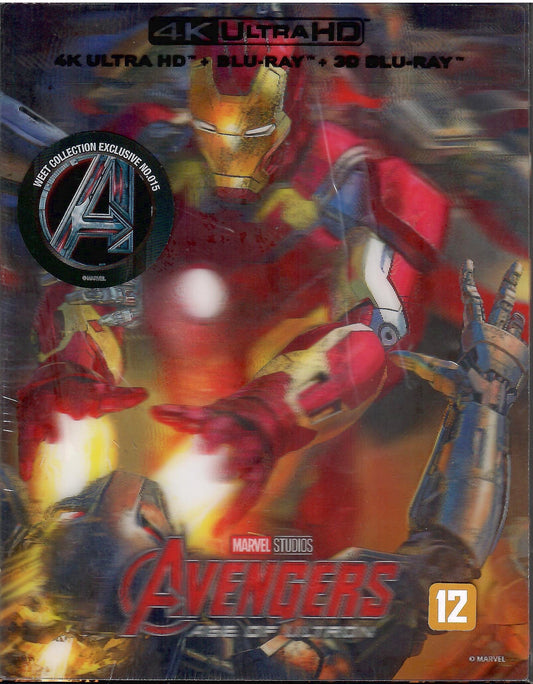 Avengers: Age of Ultron 3D & 4K Lenticular B1 SteelBook (WCE#015)(Korea)