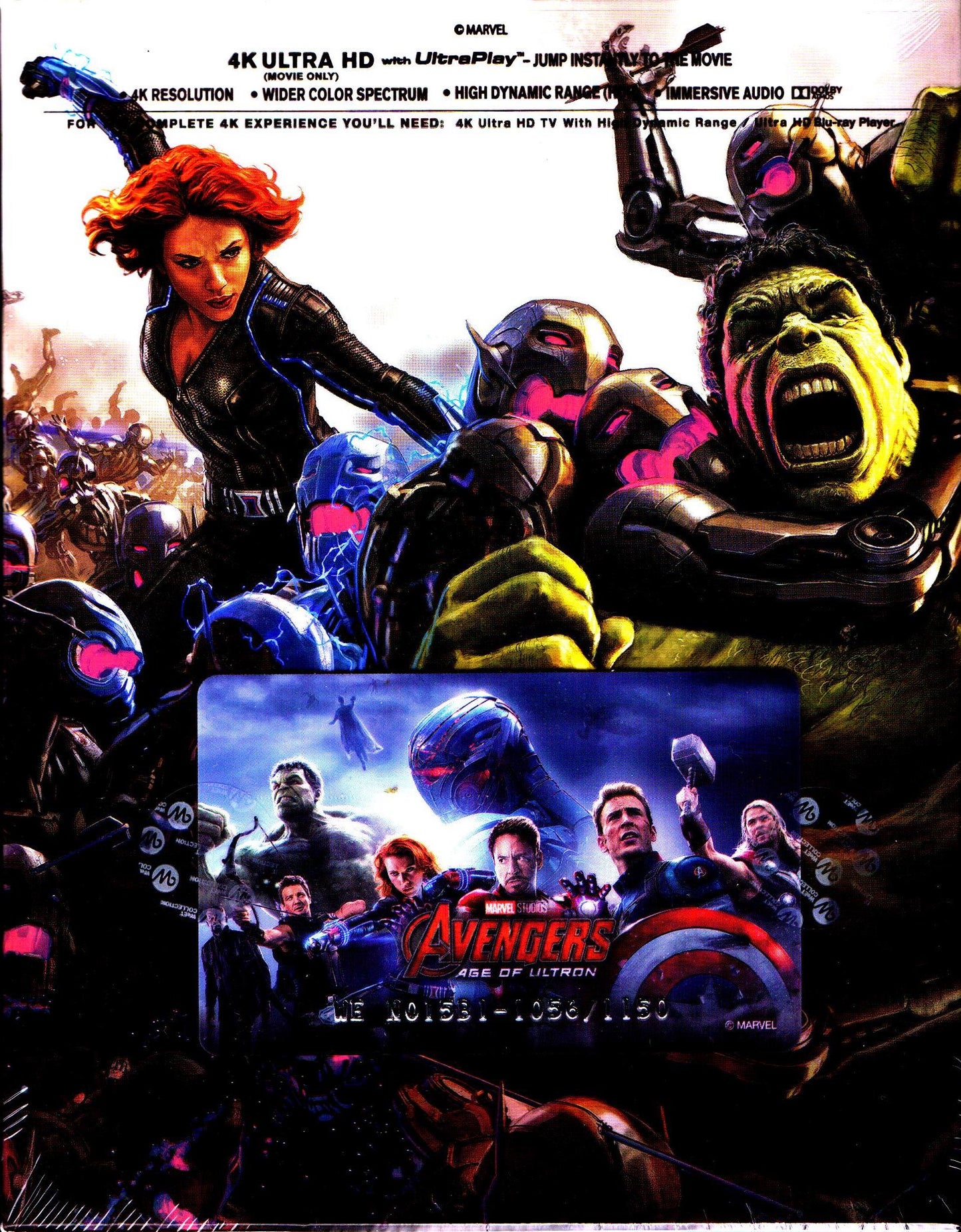 Avengers: Age of Ultron 3D & 4K 1-Click SteelBook (WCE#015)(Korea)